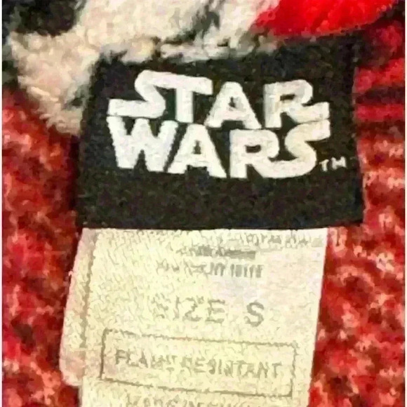 Star Wars Boys' Plush Bath Robe Darth Vader Stormtrooper Size S - Picture 3 of 3